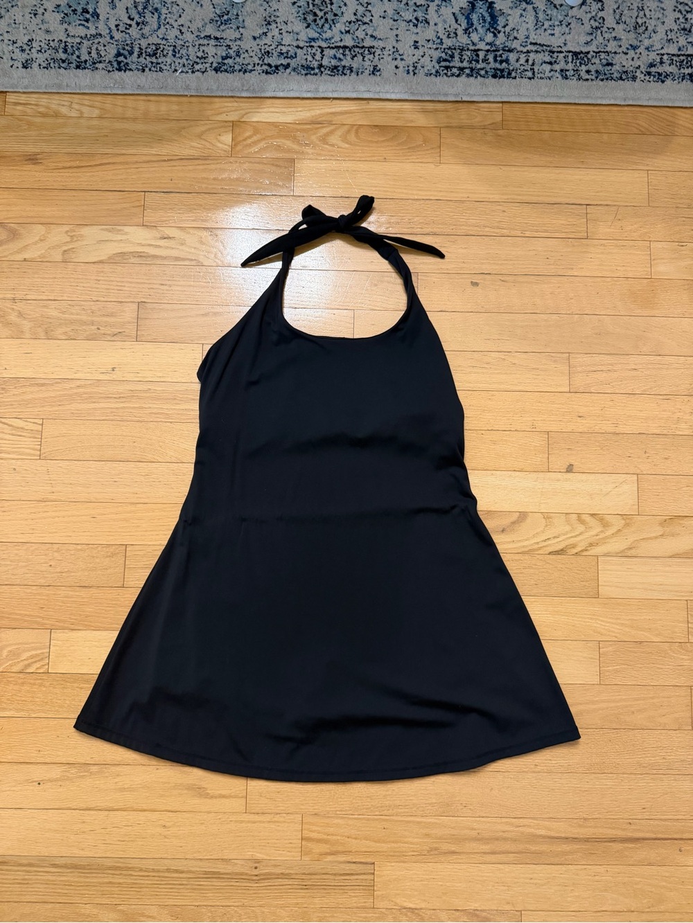 Halara Black Halter Exercise Dress w/ shorts EUC Size 1x